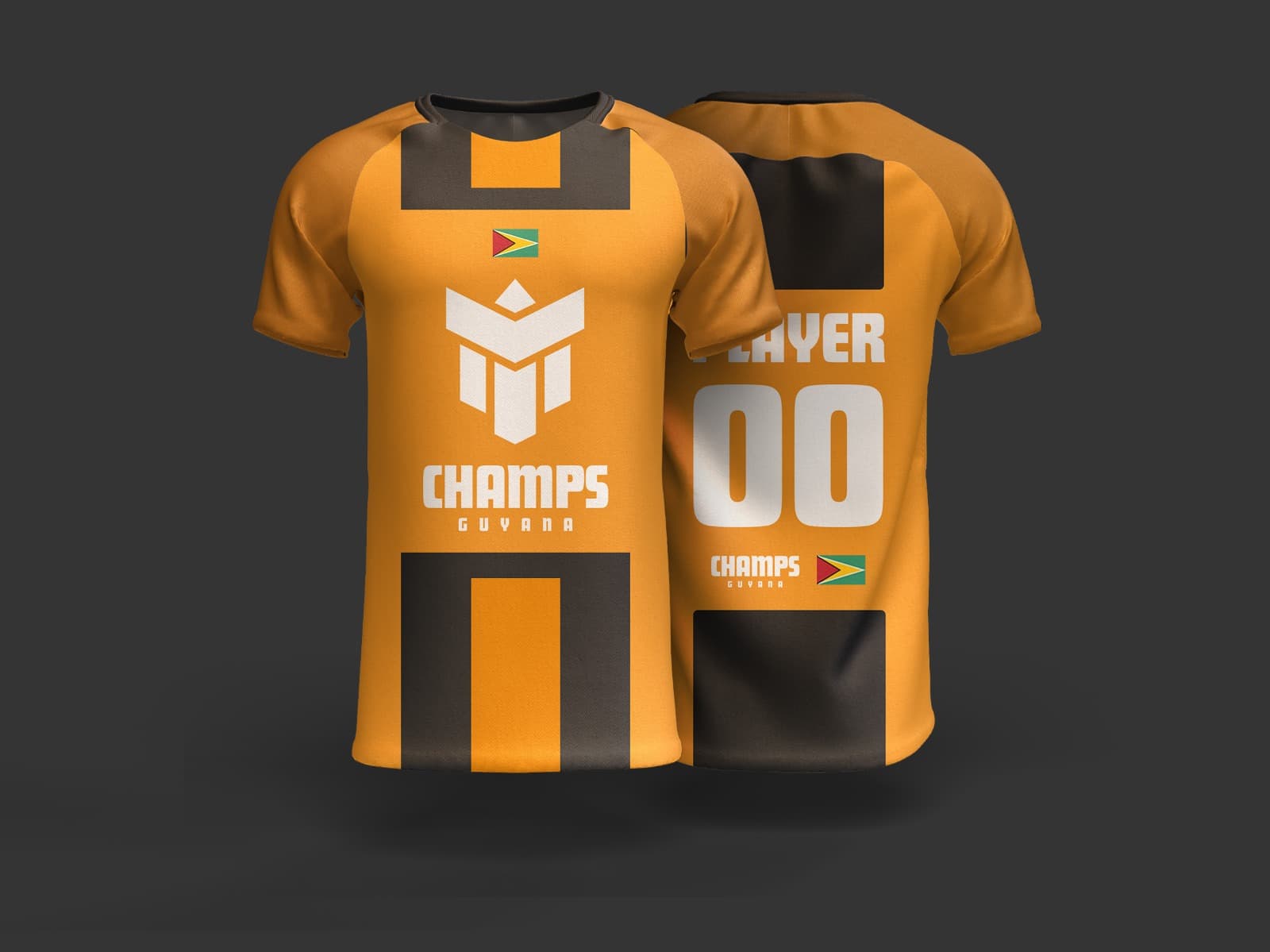 CHAMPS Tee — Blockline Gold